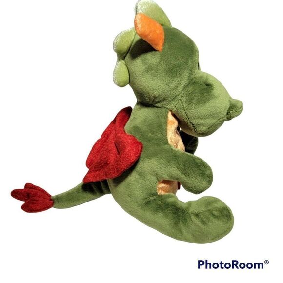 RARE GUND Dragon Plush FIRESWORTH Lost Tooth Stuffed Animal Tooth Fairy Green - Picture 3 of 11